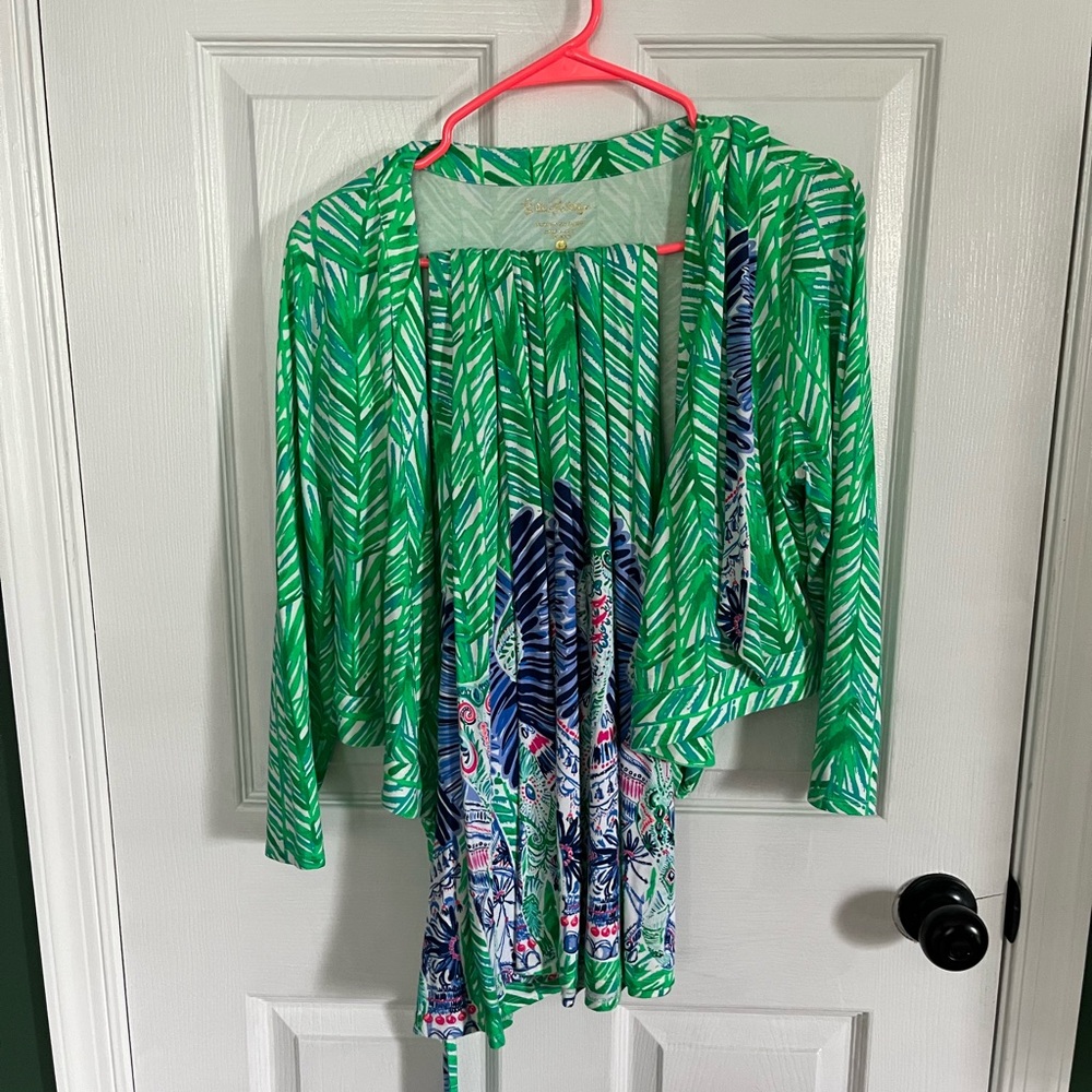 Lilly Pulitzer Ruari Wrap Crop Top and Skirt